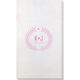 Laurel Wreath with Heart and Initials Bamboo Luxe Guest Towels Image 1 of 3
